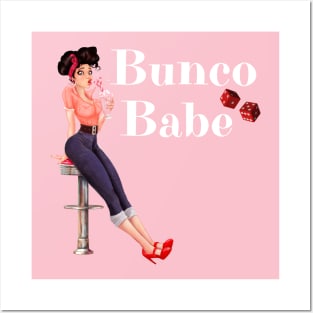 Bunco Babe Pin Up Retro Dice Night Posters and Art